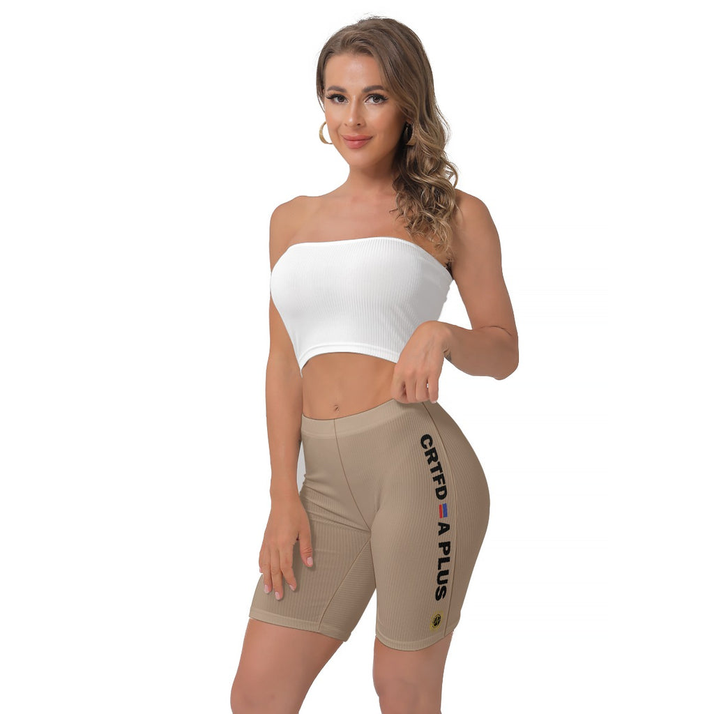 Certified Simple Logo Nude Women's Shorts