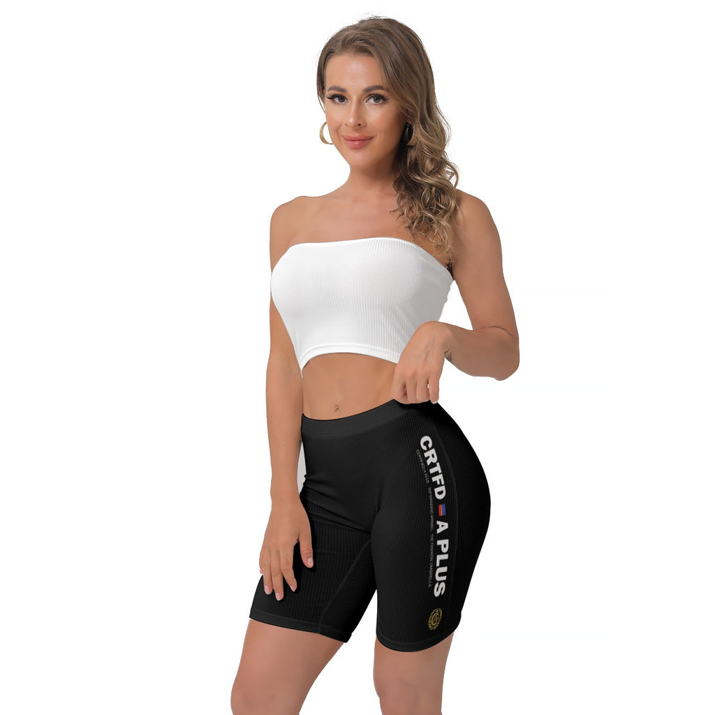 Certified Simple Logo Blk Women's Shorts