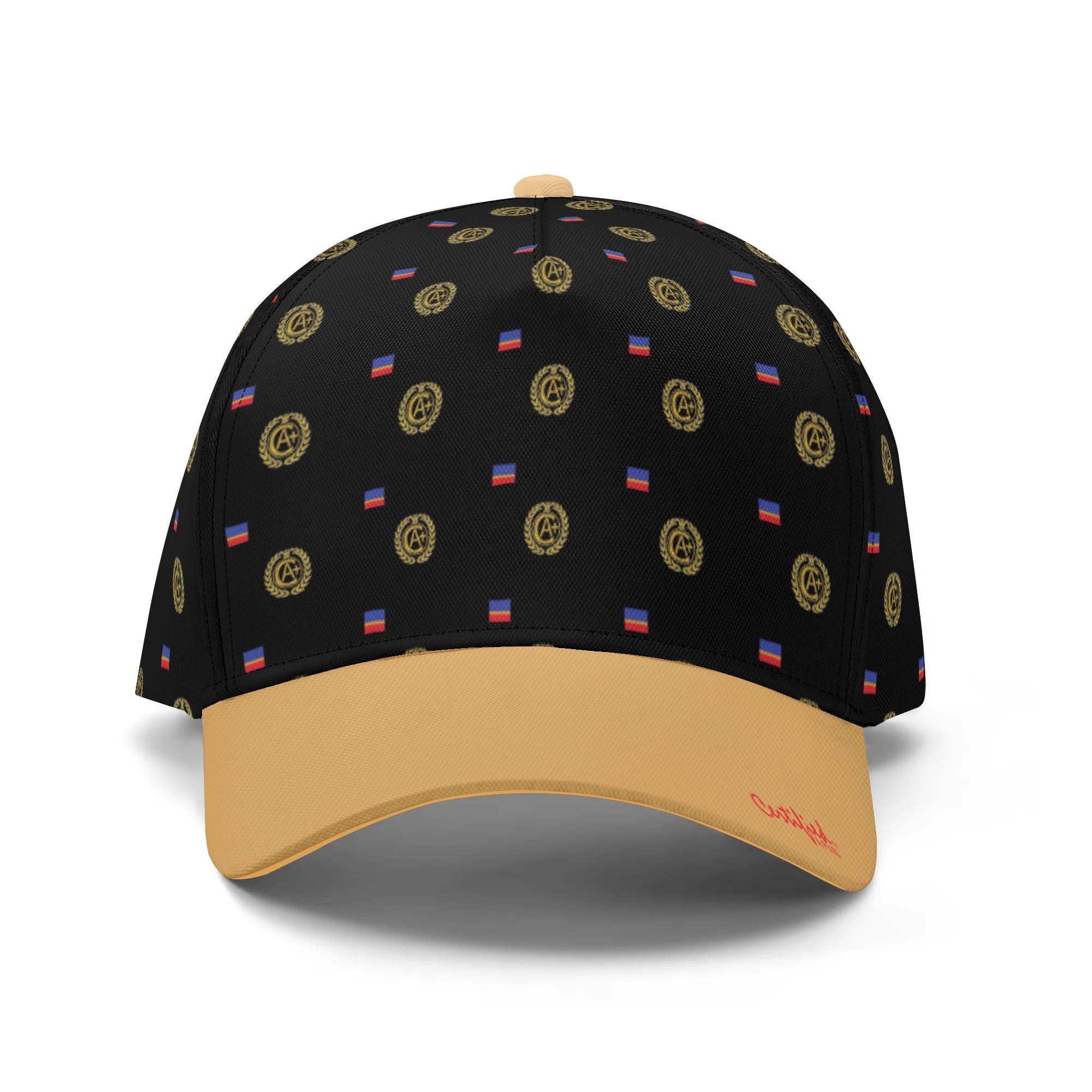 Certified wreaths & Flags  monogram print Cap Blk