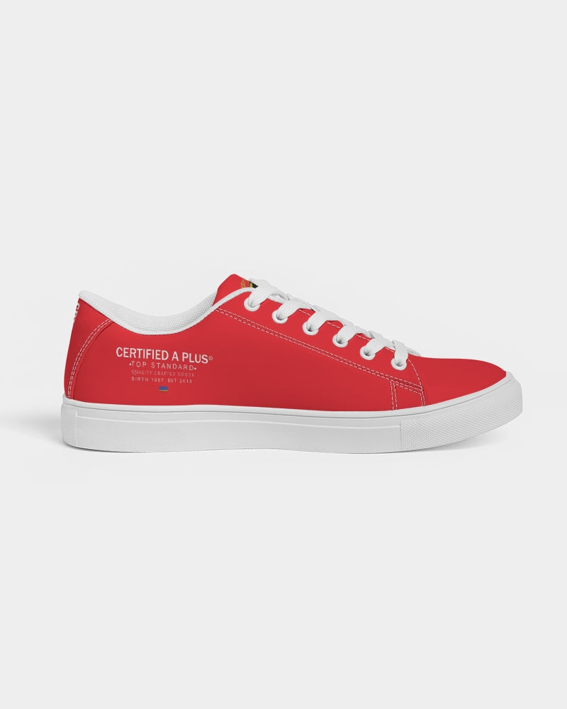 CERTIFIED AD RED Leather Sneaker