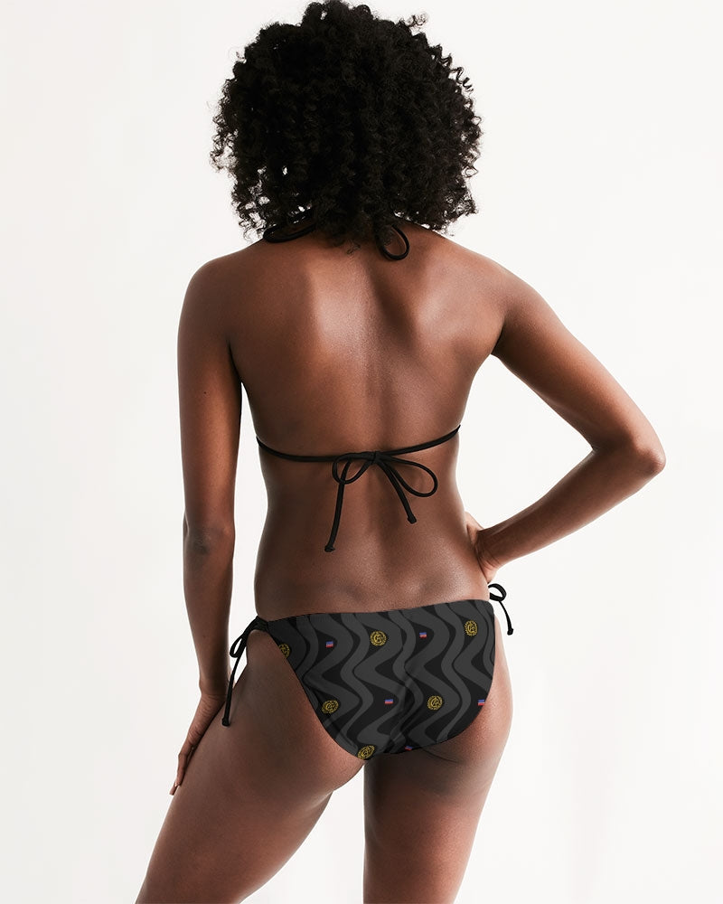 Certified The Wave Blk Triangle String Bikini