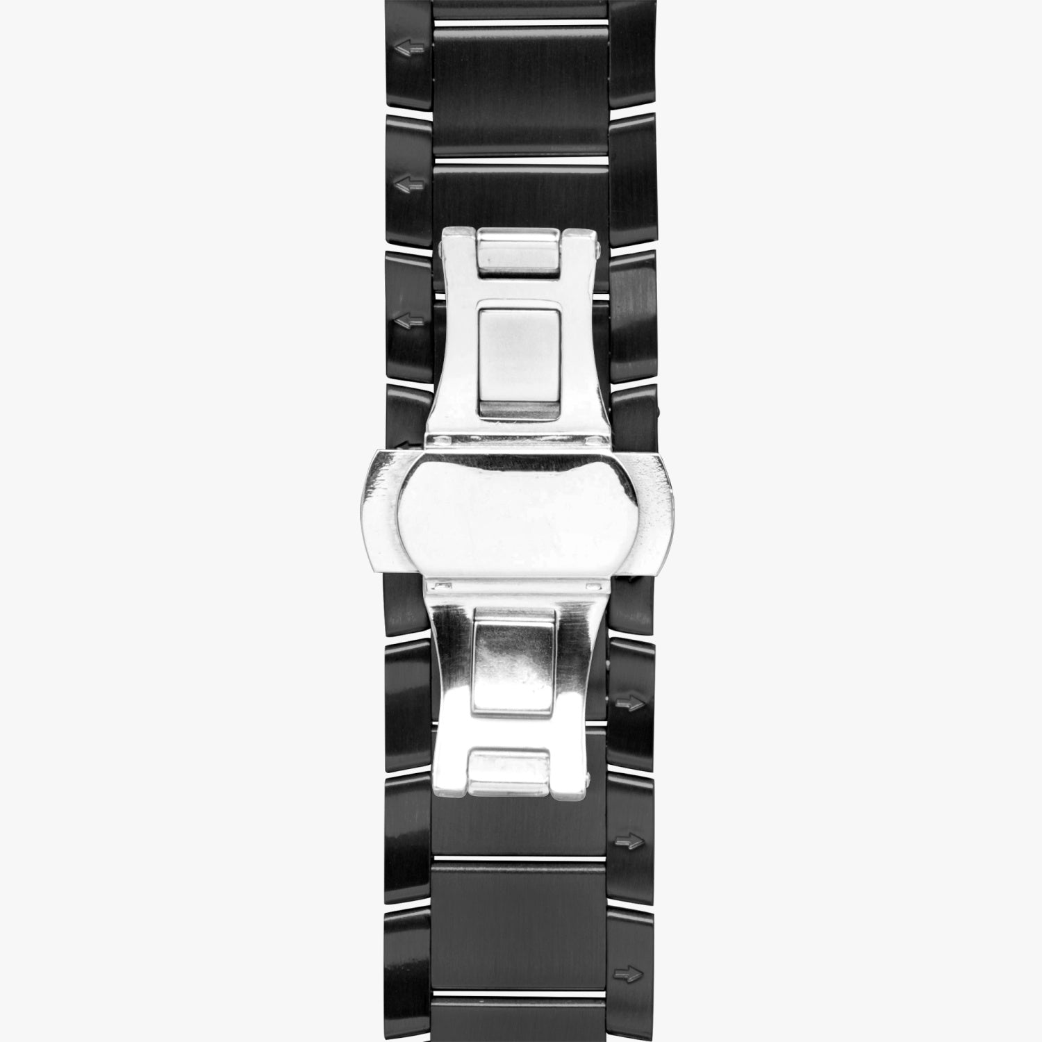 CERTIFIED STRIPE TRIM STEEL STRAP Watch (With Indicators)