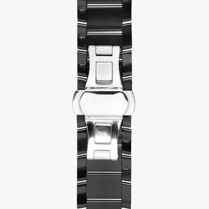 CERTIFIED STRIPE TRIM STEEL STRAP Watch (With Indicators)