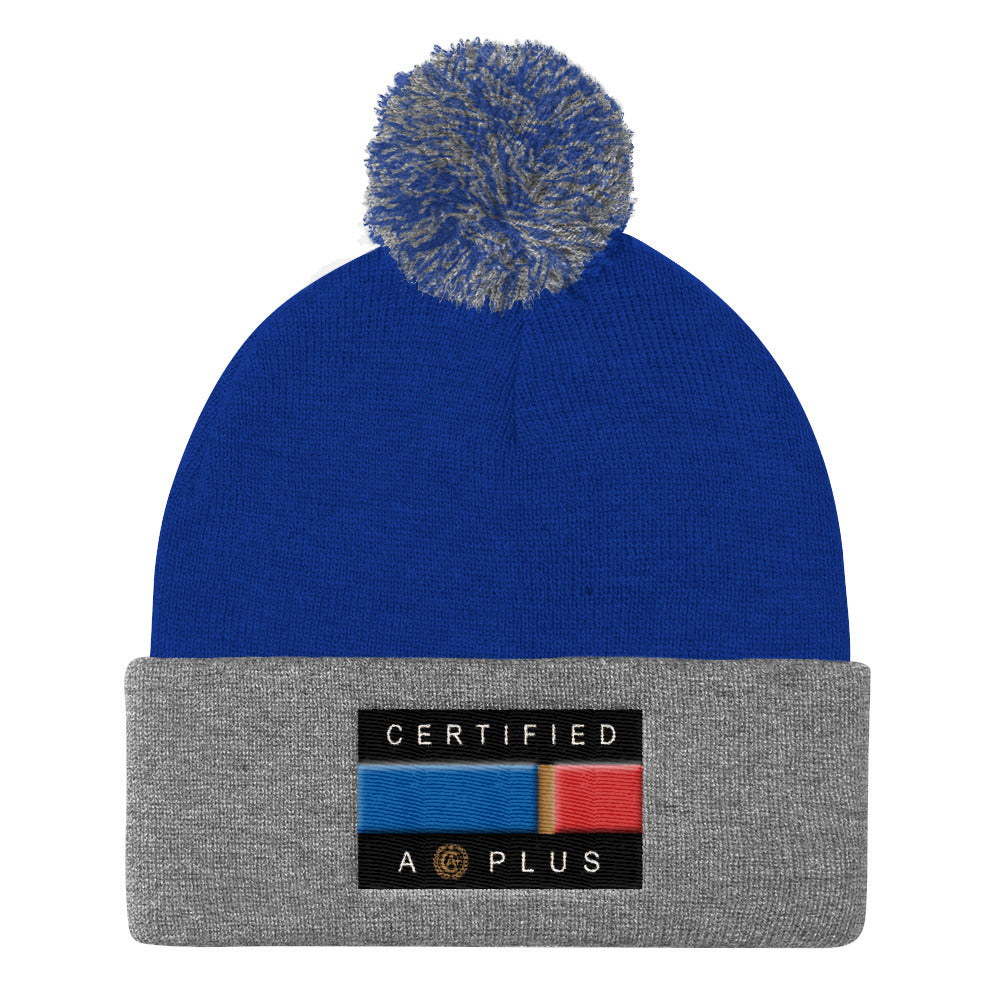 Certified Flag Pom Pom Beanie