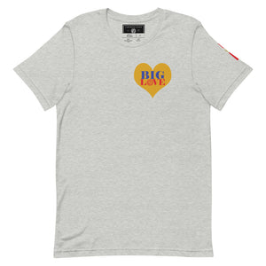 Certified Big Love Heart on Chest  unisex t-shirt