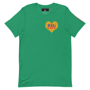 Certified Big Love Heart on Chest  unisex t-shirt