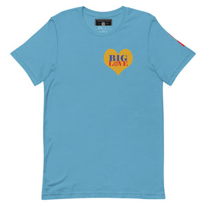 Certified Big Love Heart on Chest  unisex t-shirt